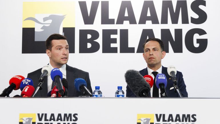 Le président de l'extrême-droite française Jordan Bardella accueilli à Bruxelles par le Vlaams Belang et...des manifestants antifascistes