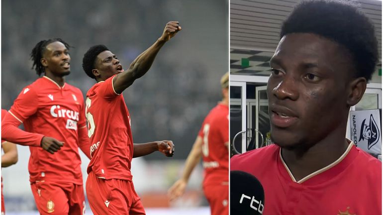 Le filou Bernard Nguene, auteur de son premier but avec le Standard : 