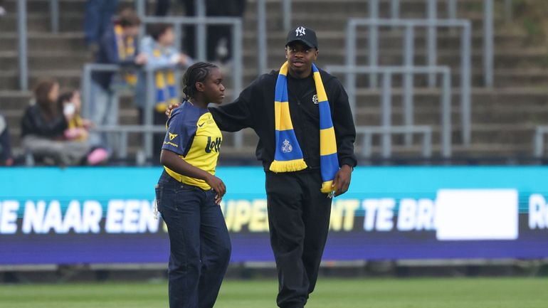 Noah Sadiki, heureux d’avoir rendu visite à son ancien club : 