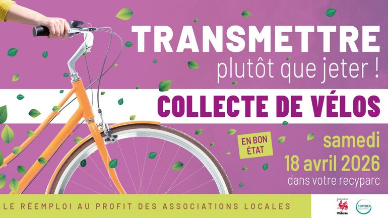 Une seconde vie pour les vélos usagés : la grande collecte revient en Wallonie