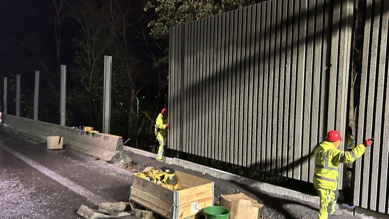 Nimy : de nouveaux panneaux antibruit le long de l’autoroute E19-E42 vers Charleroi