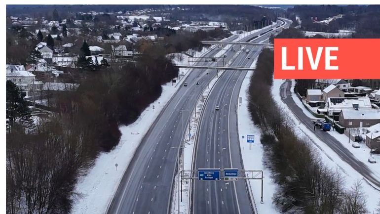 Direct - Neige en Belgique : la phase de pré-alerte routière est levée sur le réseau wallon mais la prudence reste de mise jusque demain