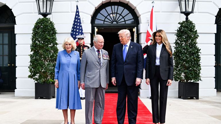 Visite de Charles III aux Etats-Unis : Trump salue "le plus formidable des rois" pour conclure la visite d'Etat du roi d'Angleterre