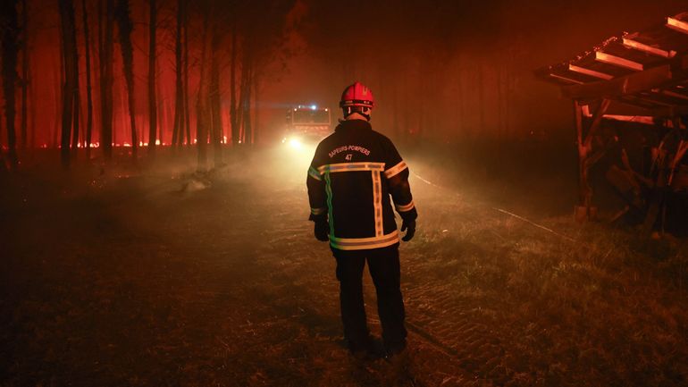 Feux de forêt en France : le nouvel incendie dans les Landes a parcouru 600 ha, entraînant 500 évacuations