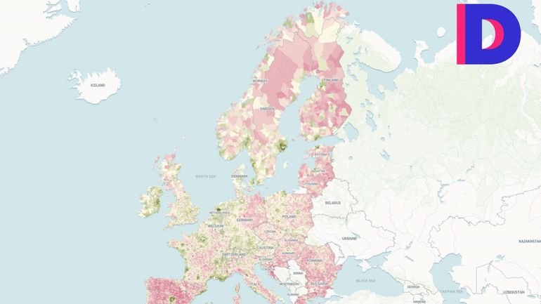 En Europe, les campagnes se dépeuplent depuis les années 1960 mais pas en Belgique (carte interactive)