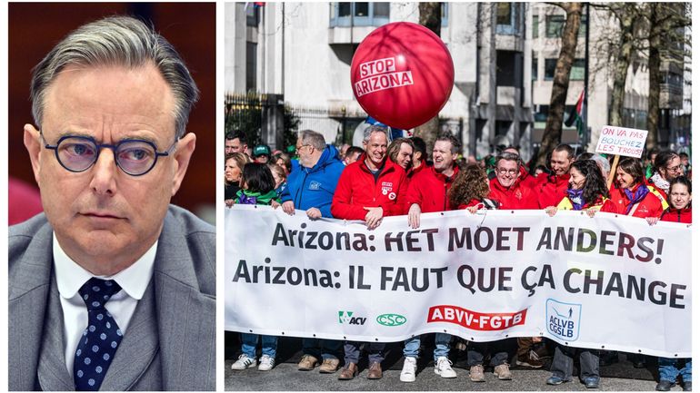 Manifestation nationale : "Maintenir le cap, c'est notre devoir" déclare Bart De Wever à La Chambre