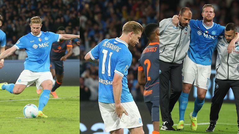 Image improbable : Kevin De Bruyne se blesse en marquant sur penalty, sa présence avec les Diables très incertaine Image improbable : Kevin De Bruyne se blesse en marquant sur penalty, sa présence avec les Diables très incertaine