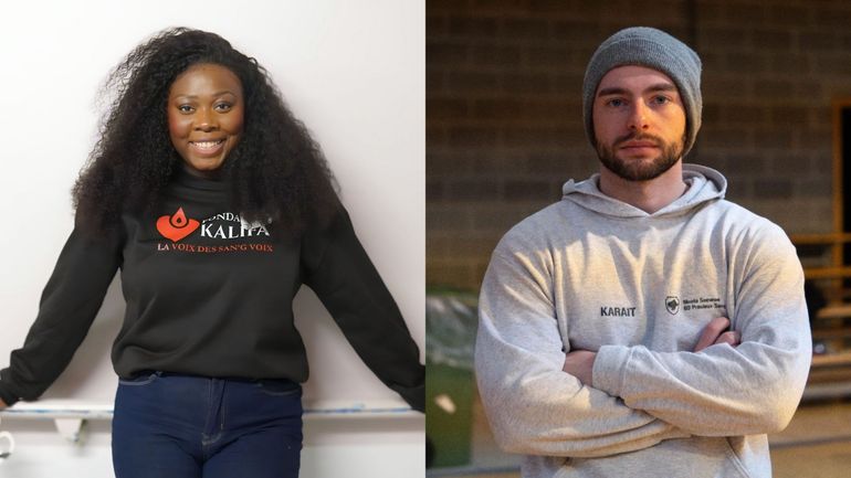 Aminata et Alexandre, deux héros du quotidien mis à l'honneur à l'occasion du défilé de la fête nationale