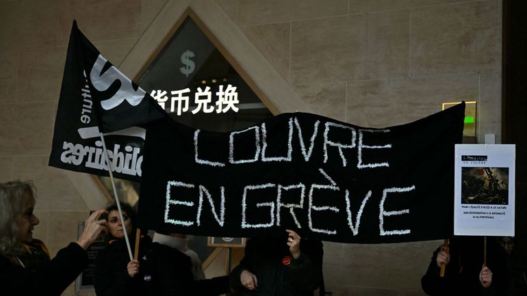 Portes du Louvre fermées ce lundi : la grève votée "à l’unanimité" par les salariés Portes du Louvre fermées ce lundi : la grève votée "à l’unanimité" par les salariés