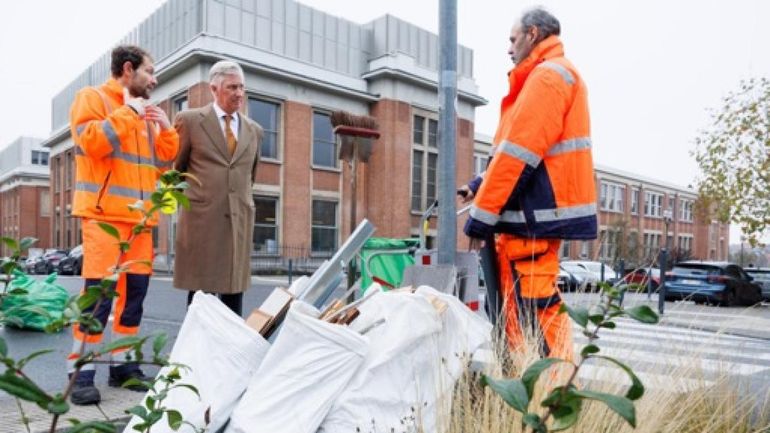 Le roi Philippe à Schaerbeek pour évoquer la propreté avec des acteurs de terrain