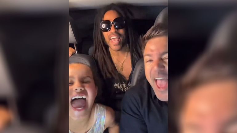 Quand Lenny Kravitz s’invite dans la voiture d’une père et sa fille