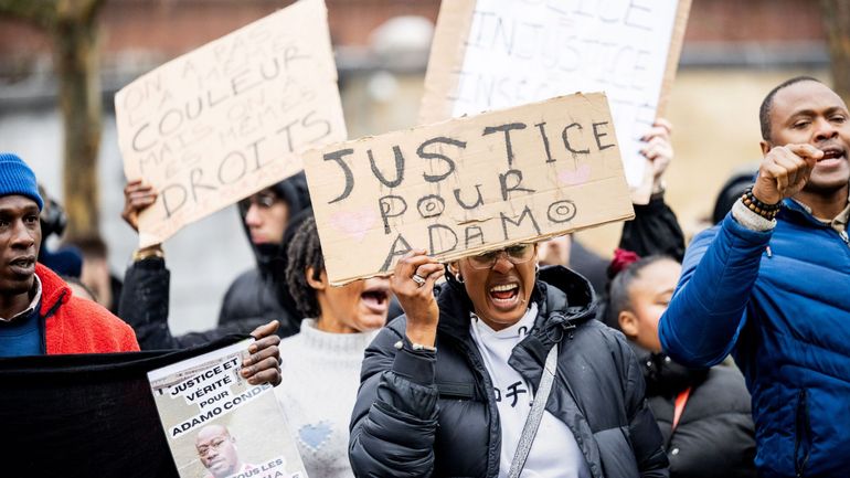 Plusieurs personnes interpellées après la manifestation rendant hommage à Adama Condé, un trentenaire abattu par la police à Namur