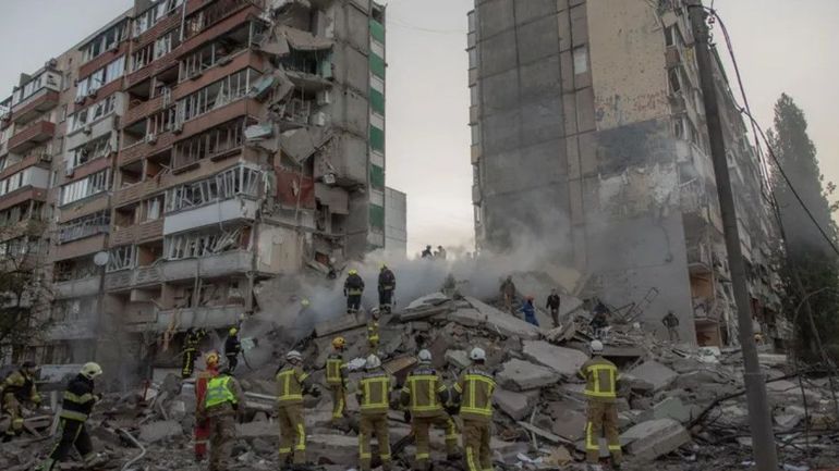 Guerre en Ukraine : au moins dix morts et une quarantaine de blessés dans une vaste attaque sur Kiev