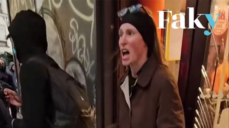 Les images de cette dame qui s'oppose à des pillards en France ont été détournées sur les réseaux sociaux