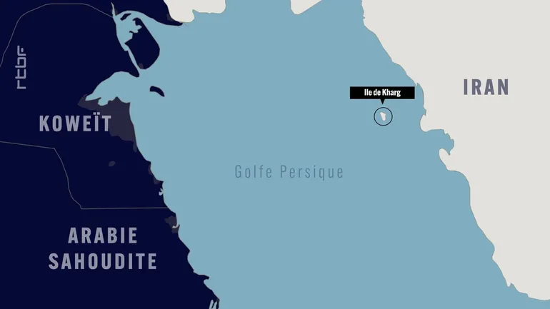 Téhéran menace : "Selon nos renseignements, l'ennemi prépare l'occupation d'une de nos îles" 1 L'île iranienne de Kharg, cible stratégique au cœur de la guerre au Moyen-Orient - RTBF Actus