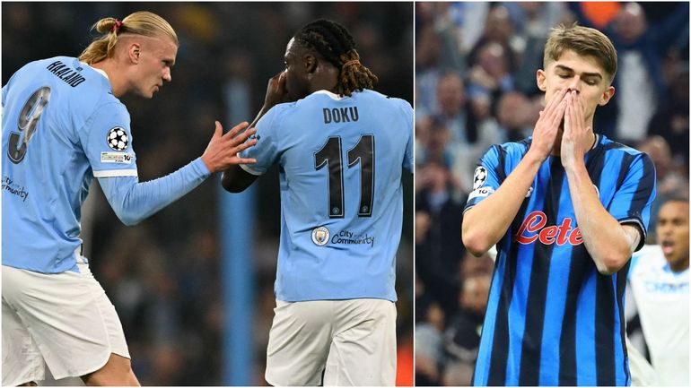 Ligue des Champions : City domine Dortmund avec un assist de Doku, De Ketelaere loupe un penalty contre l'OM