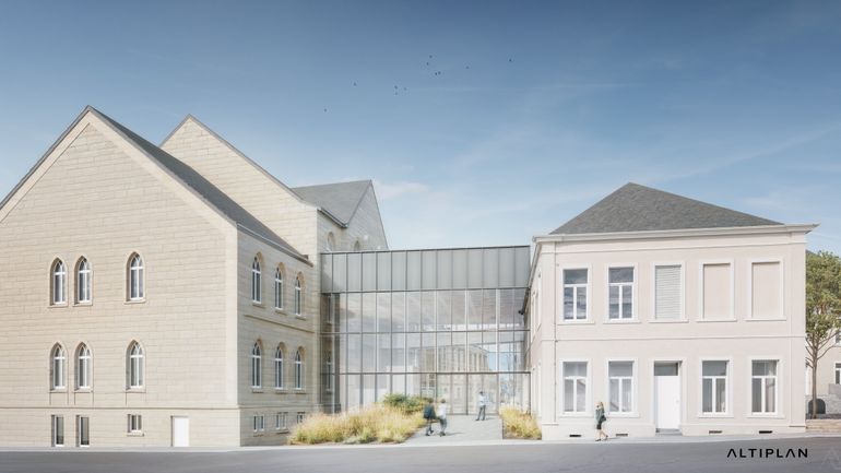 A Arlon, le pôle culturel  Place Léopold prend forme petit à petit forme