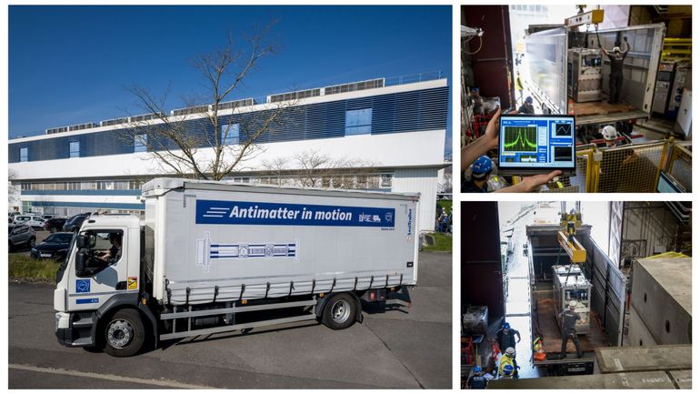 "Antimatière en mouvement" : première mondiale pour les physiciens du CERN, qui sont parvenus à transporter des antiprotons par la route