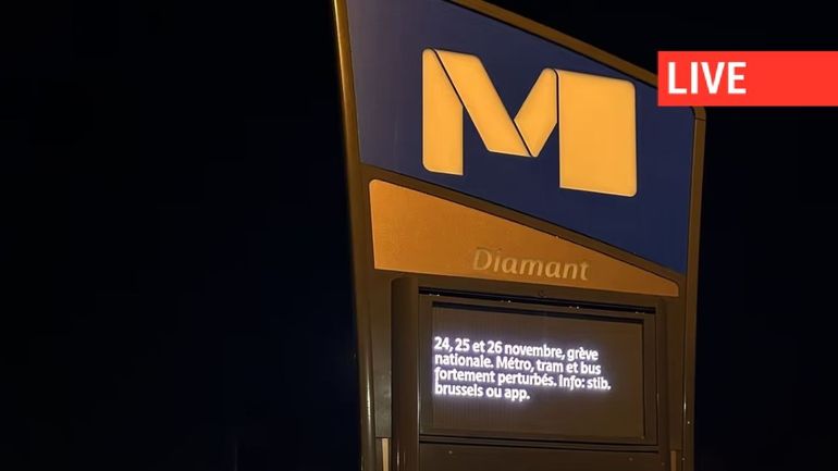 Direct – grève nationale : fréquences "très réduites" ce matin pour les métros, bus et trams de la capitale et en Wallonie