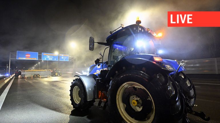 Direct - Mobilisation des agriculteurs contre le Mercosur : de nombreux blocages à signaler sur les autoroutes en Wallonie