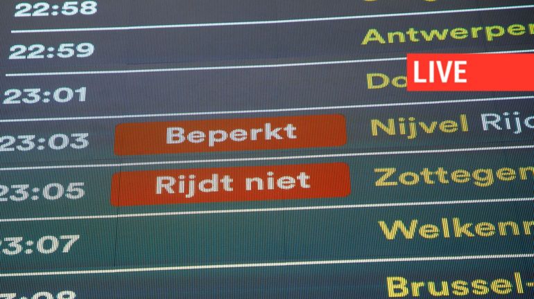 Direct - Grève des trains SNCB et des bus TEC : deux trains IC sur trois au programme du service minimum mercredi