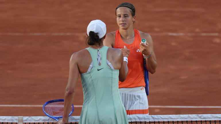 Hanne Vandewinkel après sa défaite face à Madison Keys : 