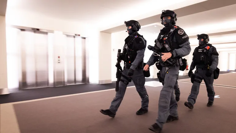 Lors du procès des attentats du 22 mars, un important dispositif policier avait déjà été mis en place au Justitia.