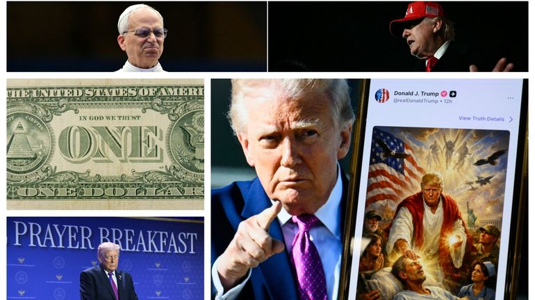 "God Bless America" : Trump tente de s'approprier le Divin, l'art du coup de pied au culte ?