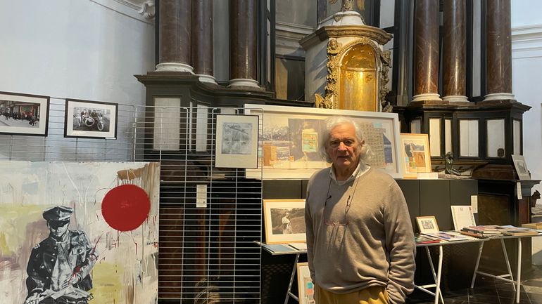 Namur : la Marylin d'Andy Warhol sur l'autel de l'église Saint-Jacques à l'occasion d'une vente d'oeuvres d'art