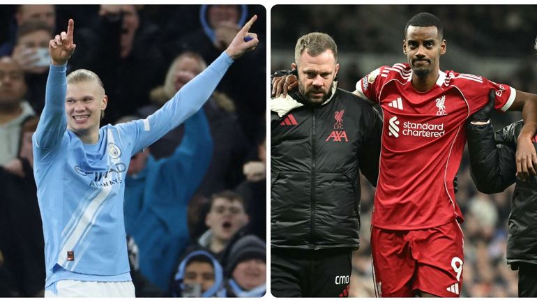 City met la pression sur Arsenal, Liverpool enchaîne mais Isak se blesse, Chelsea patine