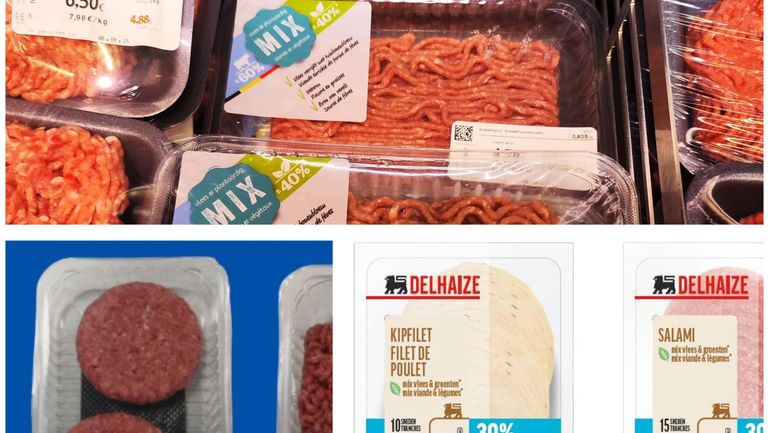 Du salami, des burgers ou des saucisses hybrides : que contiennent ces nouveaux aliments ? Quelle est la stratégie des grandes surfaces ?