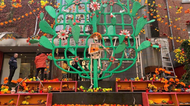 Aux Marolles, le "Día de Muertos" s’impose comme une tradition locale Aux Marolles, le "Día de Muertos" s’impose comme une tradition locale