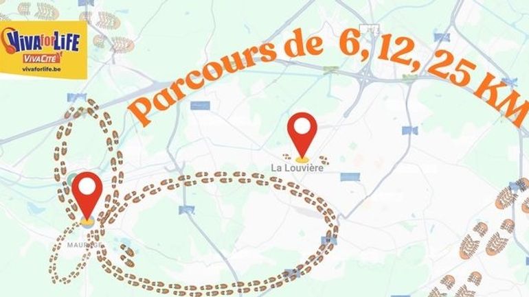 Défi Viva for Life : ensemble pour 144 bornes le 20 décembre à Maurage Défi Viva for Life : ensemble pour 144 bornes le 20 décembre à Maurage