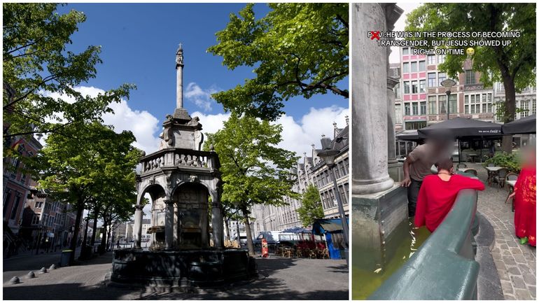 "Baptême public" dans la fontaine du Perron : aucune "thérapie de conversion" constatée selon la police