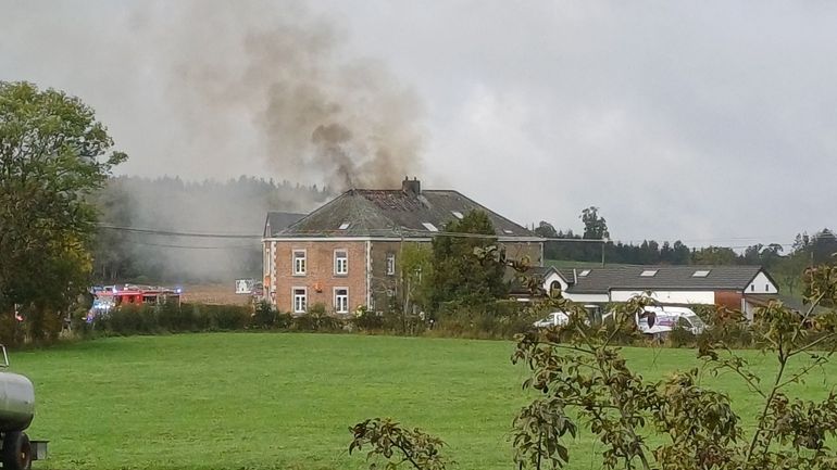 Jalhay : l’ancienne brasserie de Vervifontaine en feu