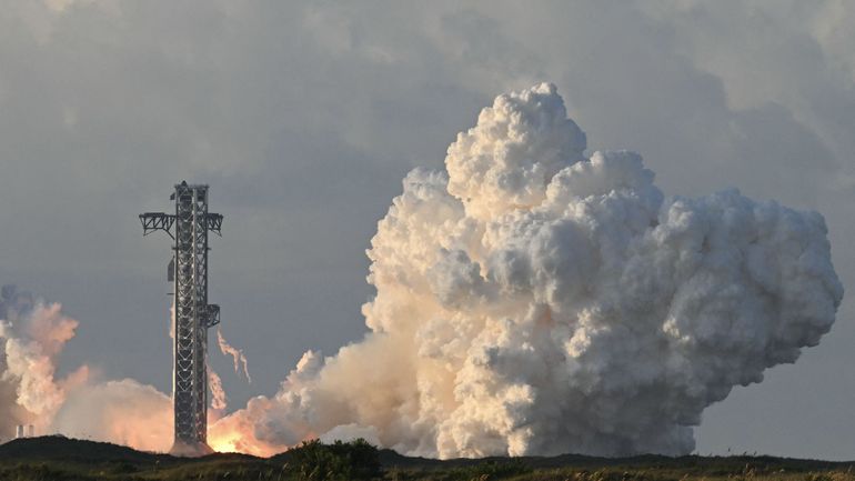 Décollage de la mégafusée Starship : un premier vol test avant de potentiels voyages vers la Lune et Mars ?