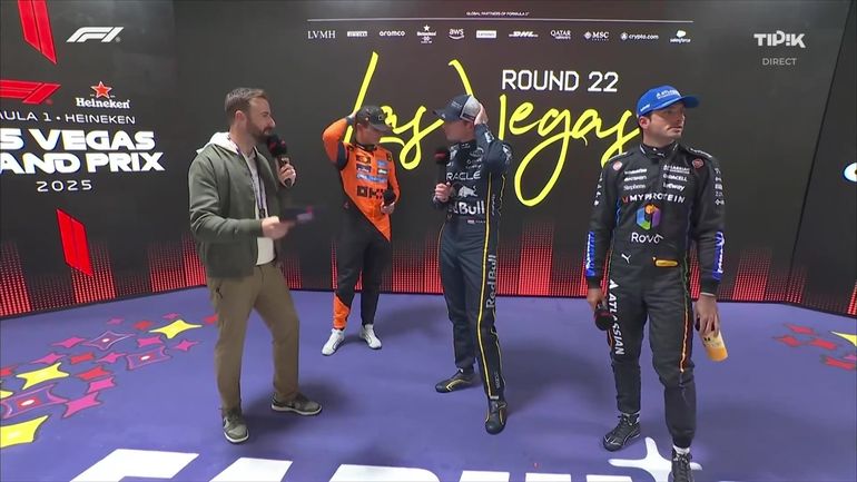 F1 Las Vegas - "Une piste super glissante" selon Norris et Verstappen, Sainz "bien dans le coup"