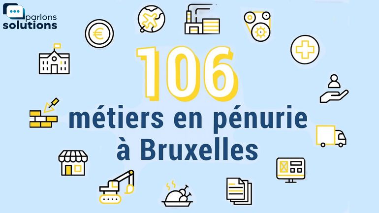 "Parlons solutions" : voici la liste des 106 métiers critiques et en pénurie à Bruxelles (infographies)