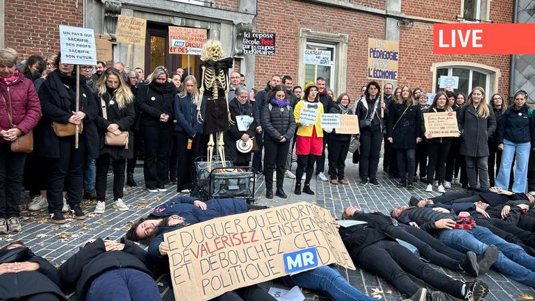 Direct - Grève de enseignants : les écoles perturbées en Fédération Wallonie-Bruxelles, les profs dénoncent les mesures du gouvernement MR-Engagés
