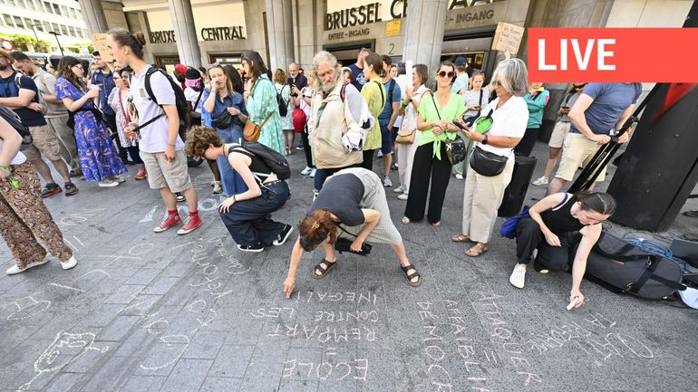 Direct - Économies dans l'enseignement : des milliers de manifestants encadrés par la police et l'armée à quelques minutes du débat parlementaire sur le décret programme important dispositif policier déployé