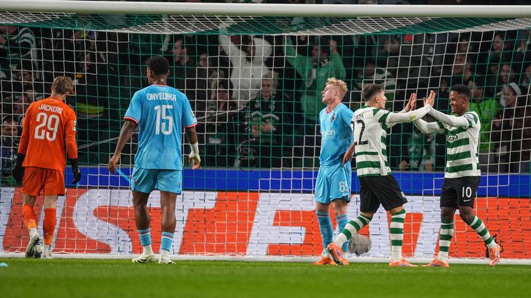 Direct audio et commenté Champions League, Sporting Portugal - FC Bruges : 2-0, la défense brugeoise patauge face à la vitesse adverse