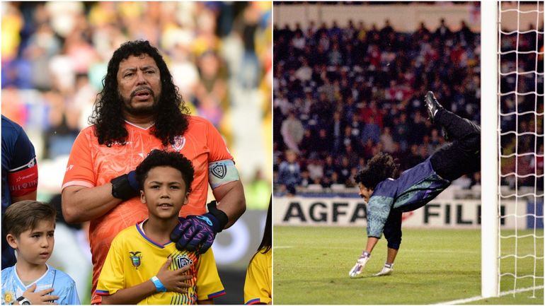 30 ans après, René Higuita ressort son célèbre coup du scorpion lors d'un match de légendes