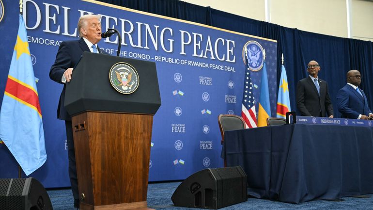 Trump et les dirigeants de RDC et du Rwanda signent un accord de paix à Washington Trump et les dirigeants de RDC et du Rwanda signent un accord de paix à Washington