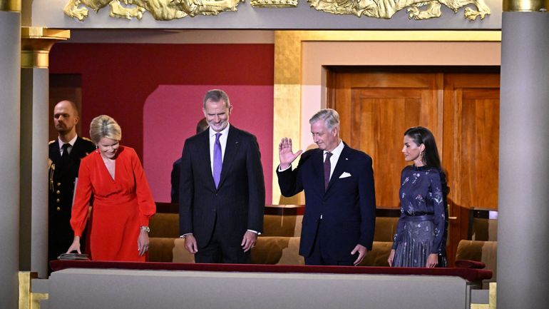Le roi Felipe VI et la reine Letizia à Bruxelles pour l'ouverture d'Europalia Espagne