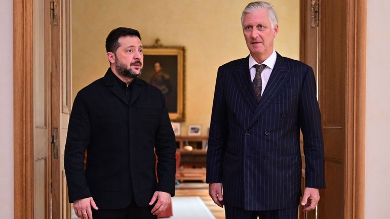 Image accompagnant « Zelensky rencontre à Bruxelles le roi, les dirigeants de l’Otan et de l’UE pour exercer une "pression réelle" sur la Russie ».