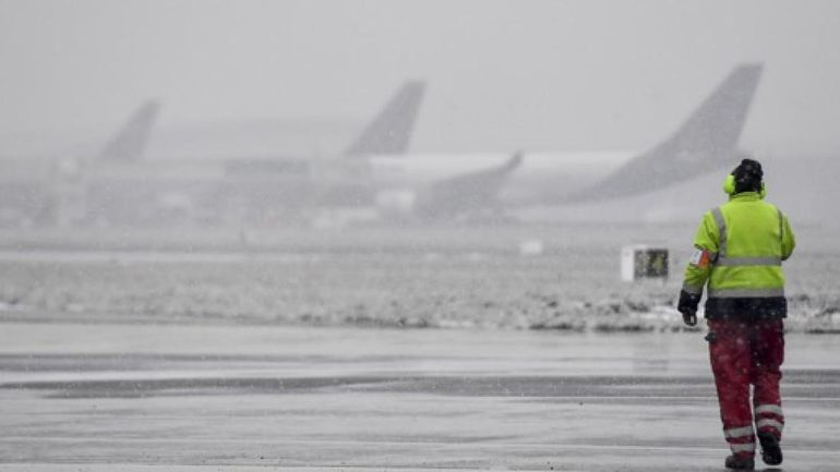 Neige en Belgique : des retards à prévoir sur l'ensemble des vols mercredi à Brussels Airport