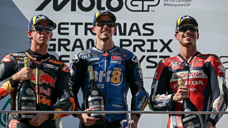 Malaisie : Alex Marquez remporte le MotoGP, Barry Baltus à nouveau sur le podium grimpe au championnat Malaisie : Alex Marquez remporte le MotoGP, Barry Baltus à nouveau sur le podium grimpe au championnat