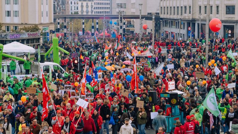 80.000 selon la police, 140.000 d'après la FGTB : comment ont été faits les décomptes à la manifestation nationale du 14 octobre ?