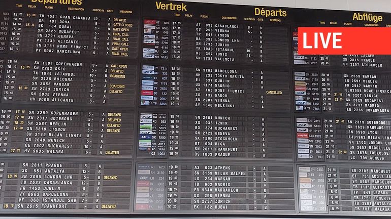 Direct – grève nationale : annulation de tous les vols au départ de Brussels airport ce mercredi