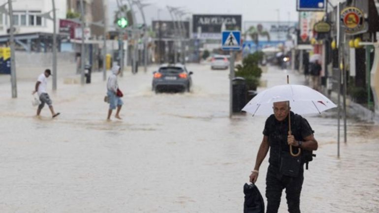 Espagne : inondations dans le sud du pays après de fortes pluies